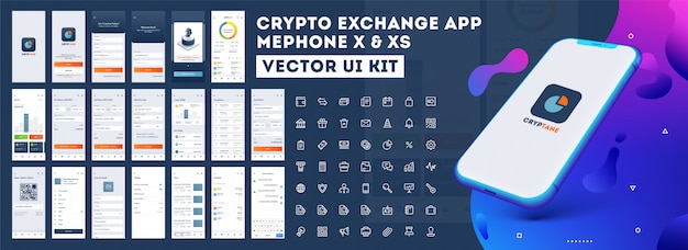 Vector aplicación móvil ui.