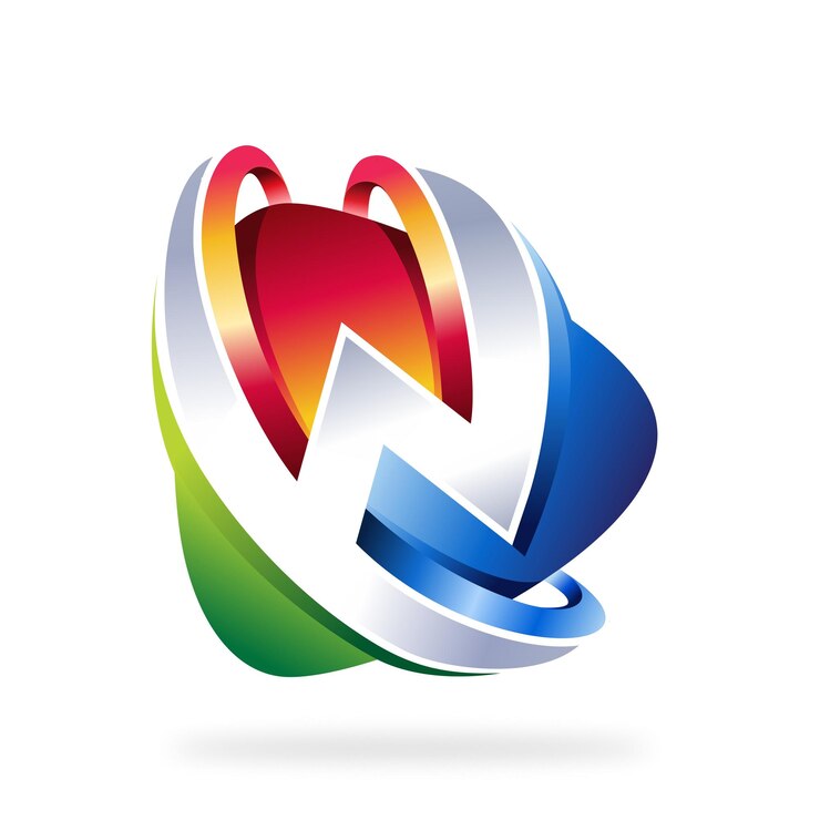 Vector aplicación multimedia de botón de reproducción vectorial con diseño de logotipo de letra w, icono de logotipo de reproductor multimedia, logotipo de botón de reproducción