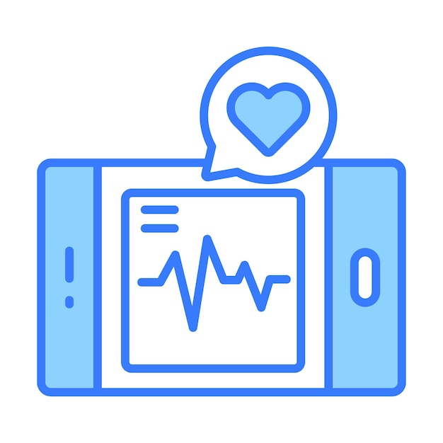 aplicación de salud Conceptos modernos de diseño Ilustración vectorial