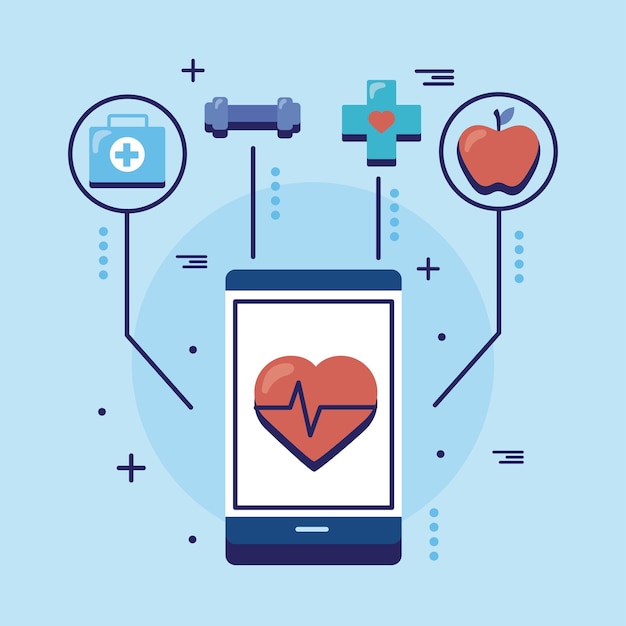 Aplicación de salud en tecnología de teléfonos inteligentes