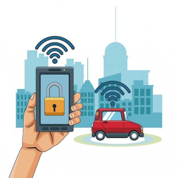 Aplicación smarthphone coche inteligente
