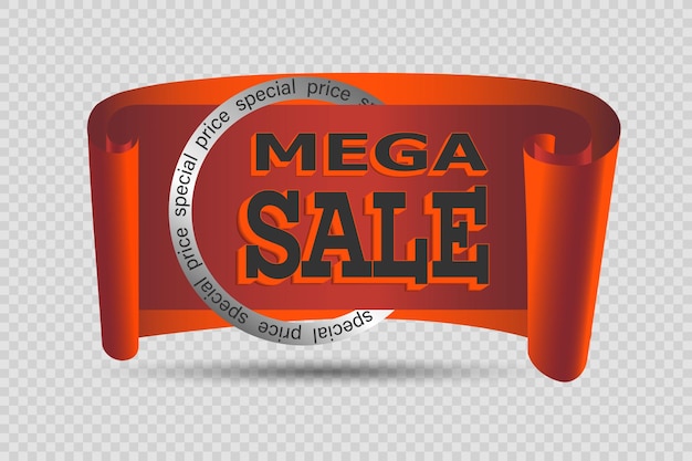 Aplicaciones de descuento de mega venta Ilustración vectorial