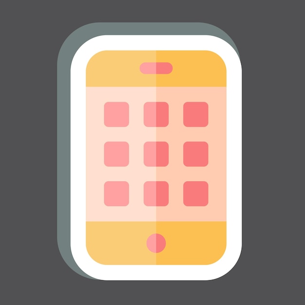 Aplicaciones relacionadas con el símbolo de comunicación diseño simple editable