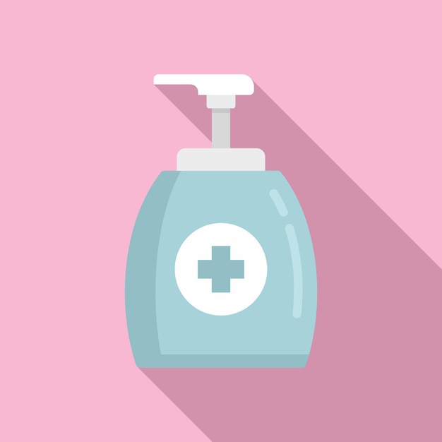 Aplicar icono de botella antiséptica Ilustración plana de Aplicar icono de vector de botella antiséptica para diseño web