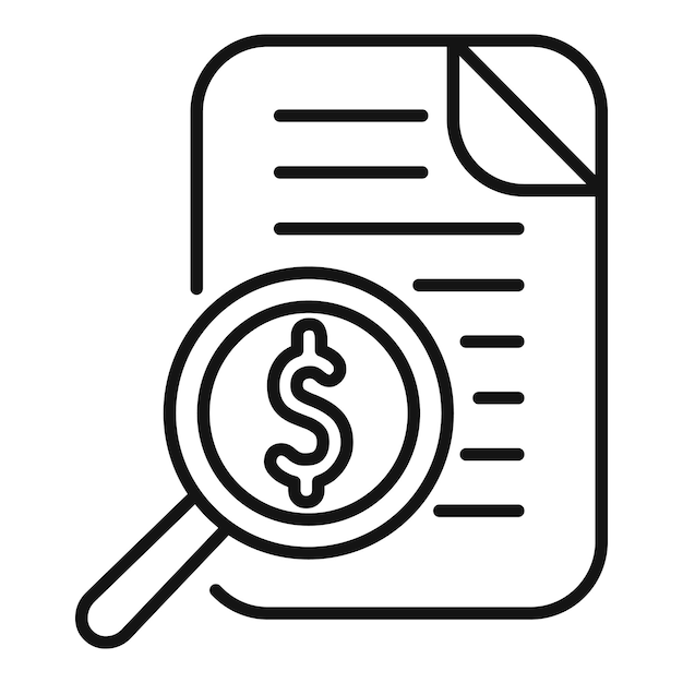 Aplicar el vector de esquema del icono de crédito de garantía Apoyo financiero