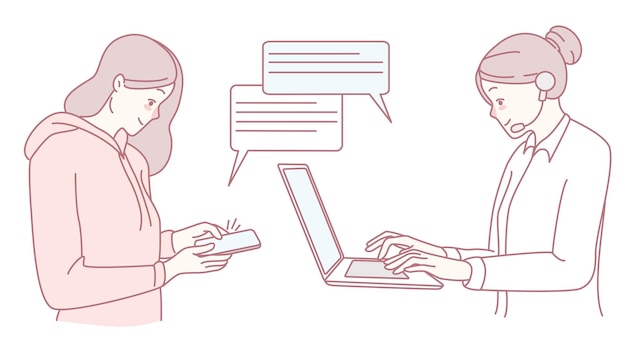 Apoyo a la interacción Conectividad de texto y chat para mejorar la experiencia del cliente