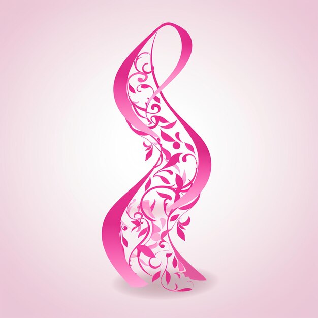 Vector apoyo rosa cinta rosa cinta de impresión animal cinta de cáncer de mama cinta de color pantone