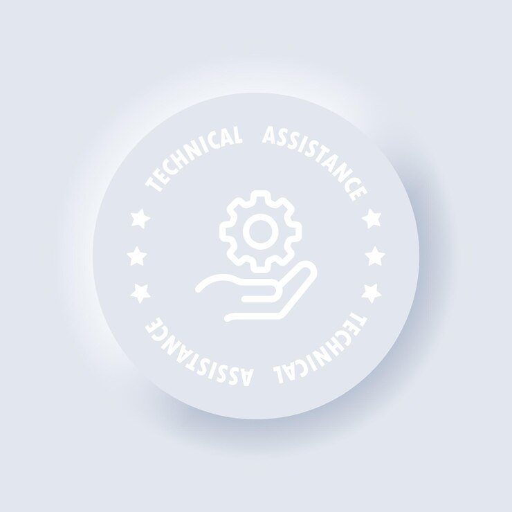 Vector apoyo técnico. icono de asistencia técnica. vector. apoyo técnico. ayuda al cliente. servicio al cliente. botón neumorfo. neumorfismo. eps vectoriales 10