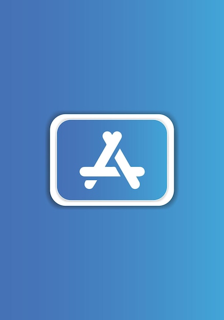 App Store logotipo signo símbolo vector Aplicaciones móviles icono de servicio en línea Social Media App Logo
