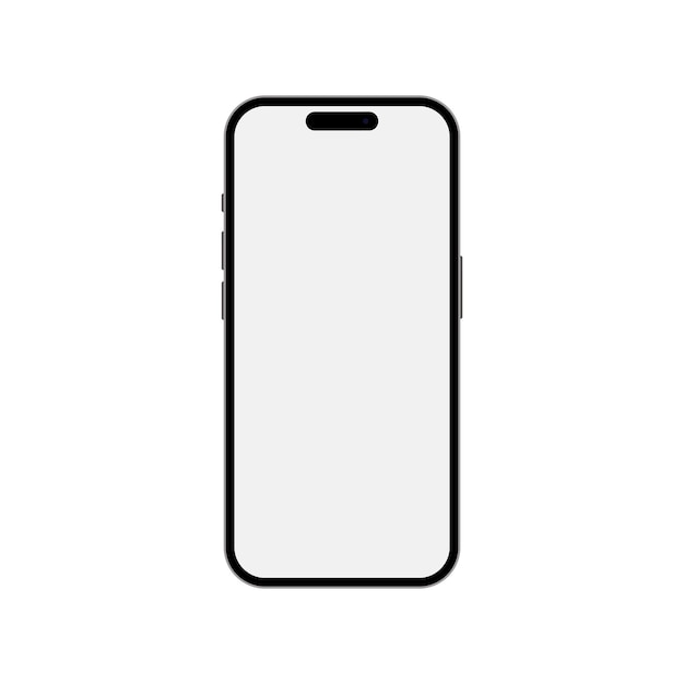 Apple lanzó su nuevo iPhone 14 Pro. Maqueta del nuevo teléfono móvil en arte vectorial