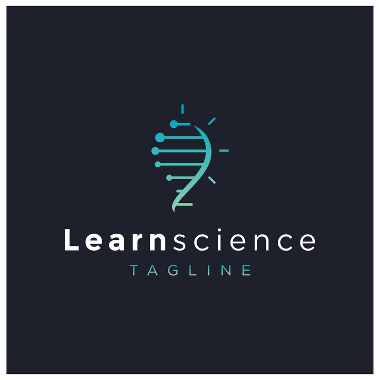 aprender ciencia plantilla de diseño de logotipo vector logo premium