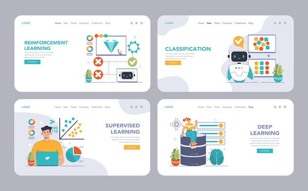 Aprendizaje automático conjunto de viaje educativo a través de AI con supervisado no supervisado y
