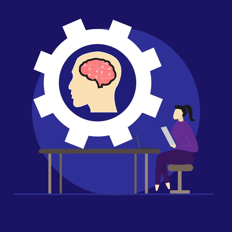 Vector aprendizaje automático y tecnología futurista autónoma ciencia de datos y algoritmo de big data