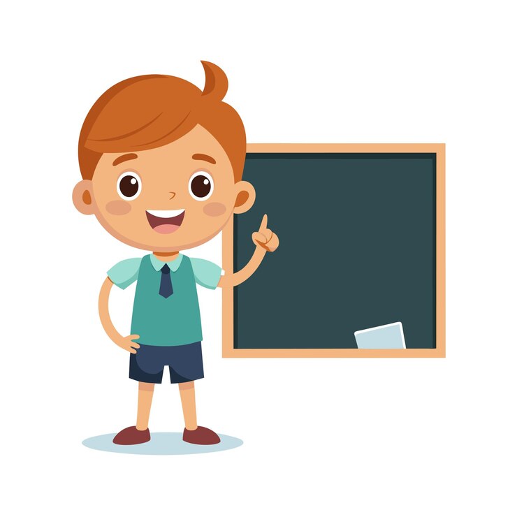 Vector aprendizaje y entretenimiento infantil ilustración vectorial de personajes de dibujos animados para educación y medios de comunicación