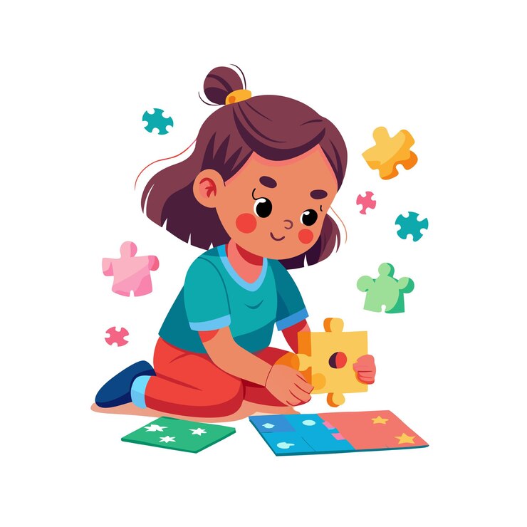 Aprendizaje y entretenimiento infantil Ilustración vectorial de personajes de dibujos animados para educación y medios de comunicación