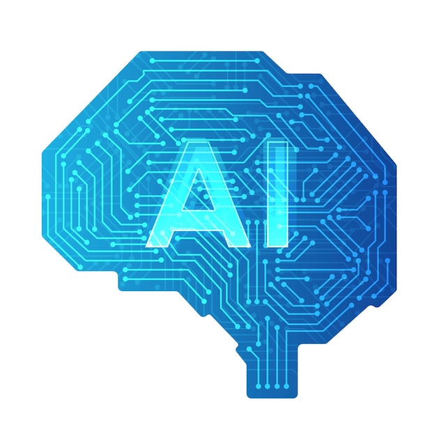 Vector aprendizaje profundo de datos de ia de aprendizaje automático de inteligencia artificial para futuras ilustraciones de tecnología