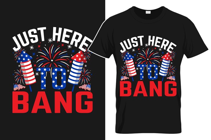 Aquí está la camiseta patriótica del 4 de julio.