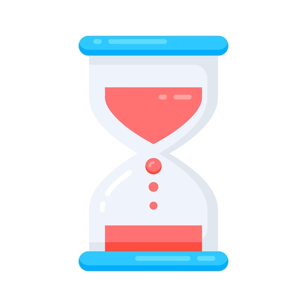 Aquí hay un icono plano que muestra el reloj de la fecha límite