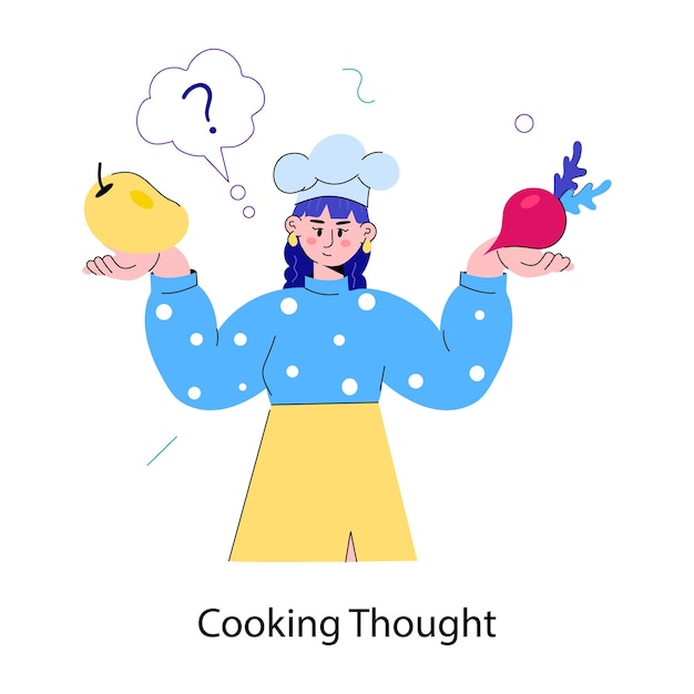 Aquí hay un mini dibujo de la idea de cocinar.