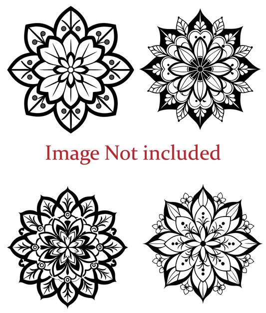 Aquí hay un solo título que puedes usar para todos los mandalas Floral Mandala Harmonía