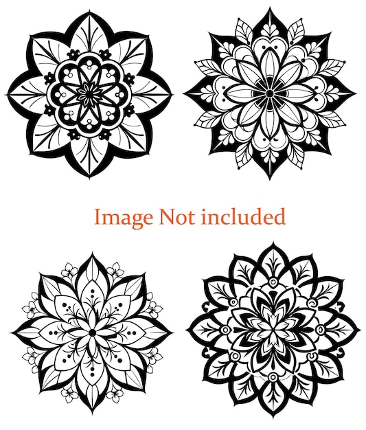 Aquí hay un solo título que puedes usar para todos los mandalas Floral Mandala Harmonía