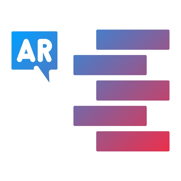Ar Tumbling Blocks imagen vectorial de íconos Se puede utilizar para la realidad aumentada