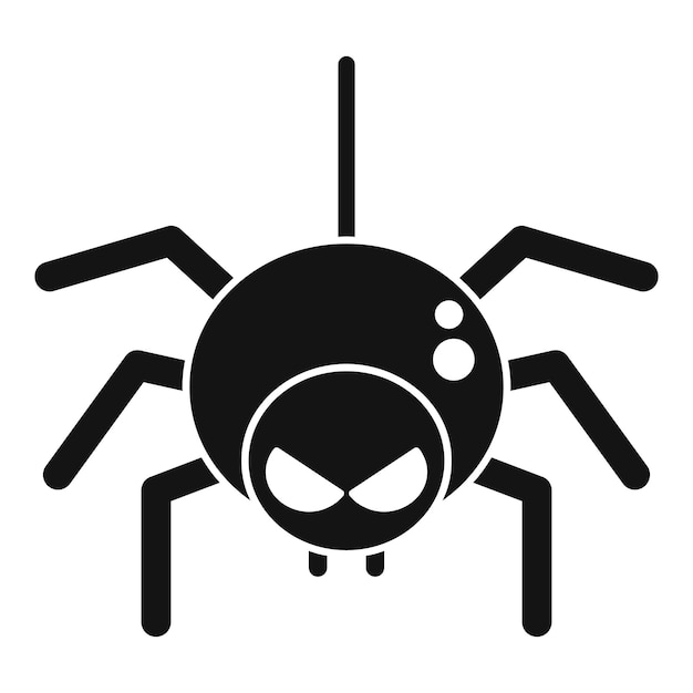 La araña viuda negra caminando con ocho patas