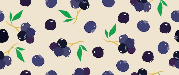 Arándano con hojas sobre un fondo claro Fondo transparente para su diseño