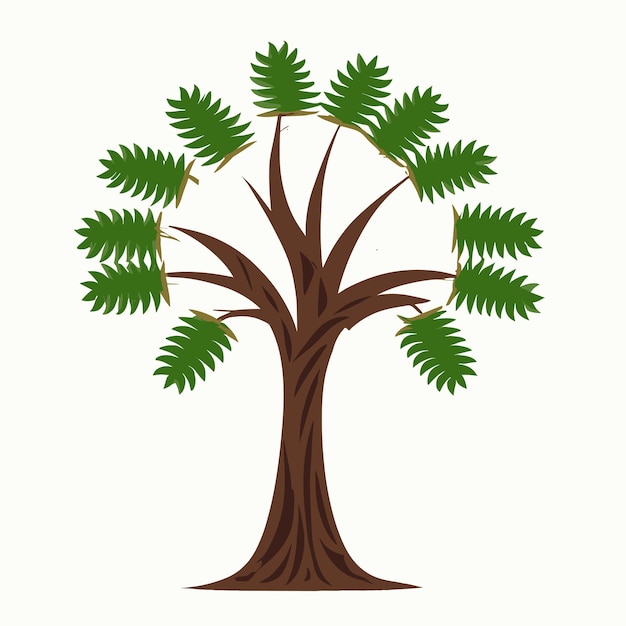 árbol aislado en blanco