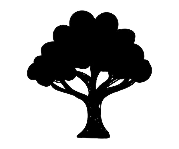 árbol aislado sobre fondo blanco