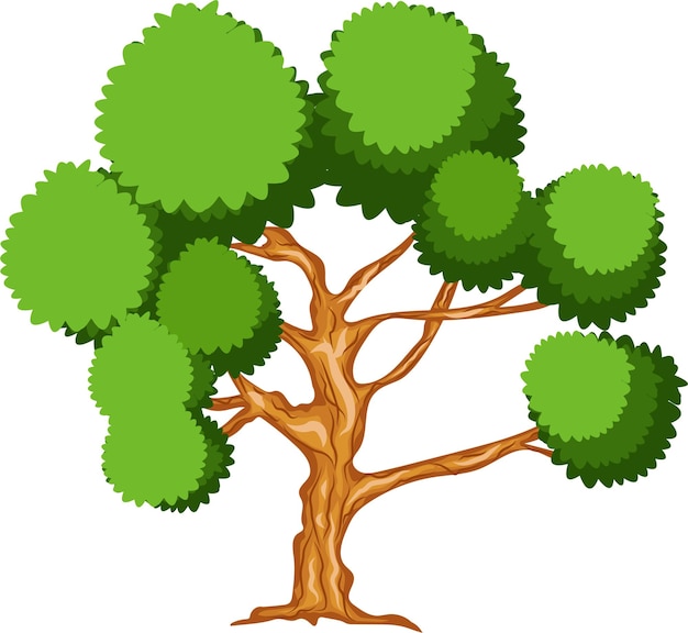 Un árbol aislado Vector Gratis