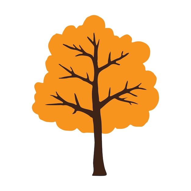 Árbol de caída vectorial