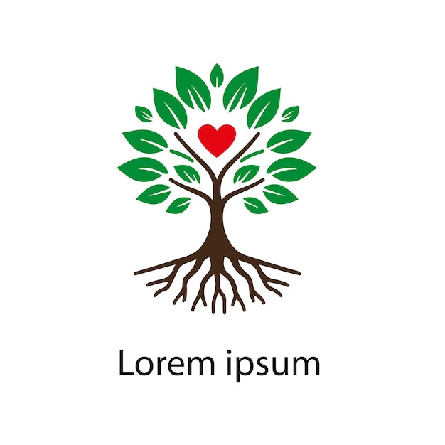 un árbol con un corazón en él y las palabras quot lx quot en él