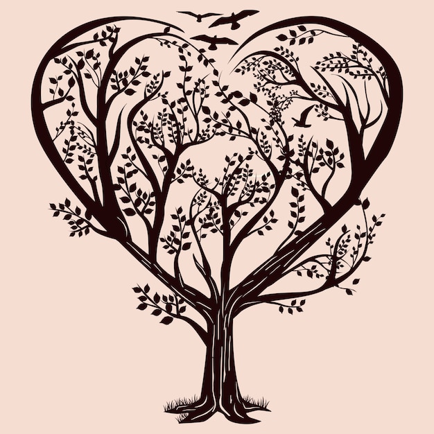 Vector Árbol del corazón