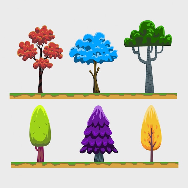 Árbol De Dibujos Animados Activo