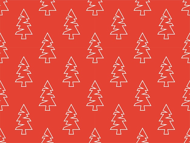 árbol feliz patrón de Navidad sin costuras diciembre adorno de invierno textil de temporada lindo abstracto feliz
