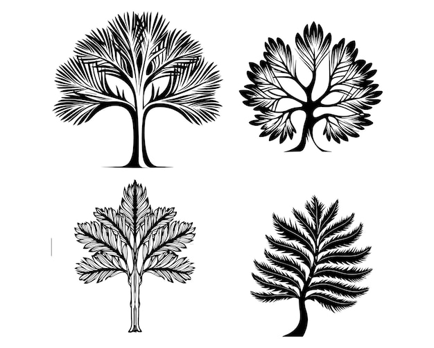 un árbol con hojas que tiene la palabra " árbol " en él