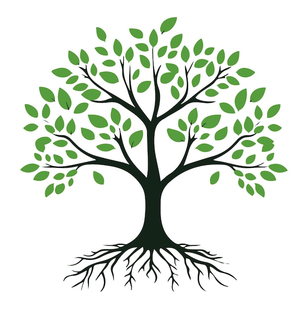 un árbol con hojas verdes que es hecho por la compañía