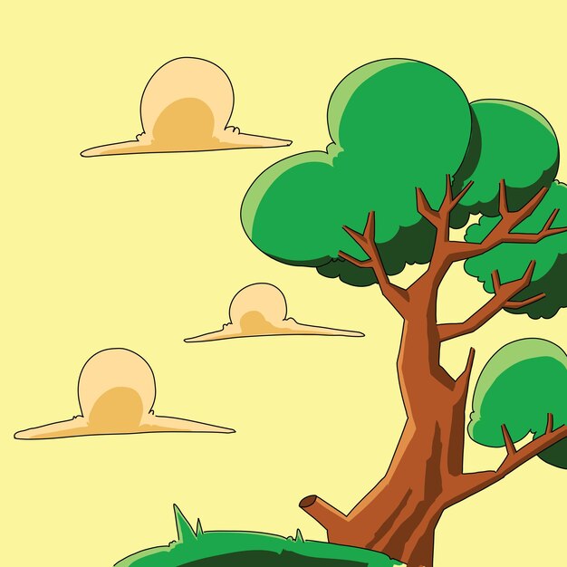 Vector Árbol de ilustración vectorial