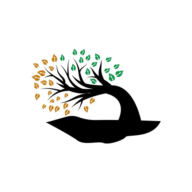 Árbol Logo Diseño Playground Vector Educación Árbol Icono
