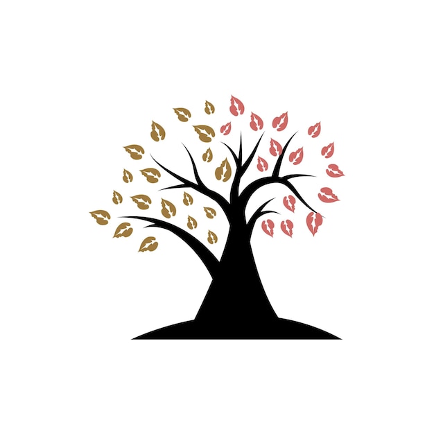 Árbol Logo Diseño Playground Vector Educación Árbol Icono