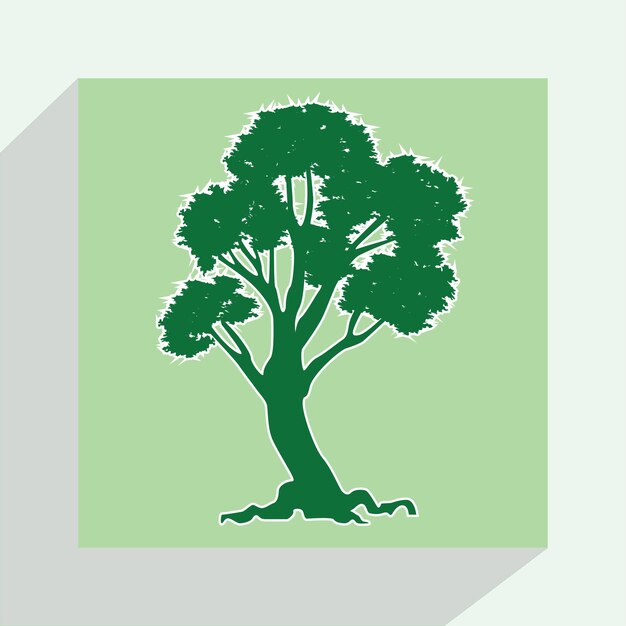 Vector Árbol logo fondos de pantalla ilustración fondo