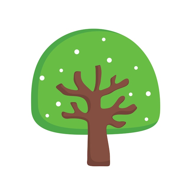 Vector Árbol, naturaleza, ilustración, vector, imágenesprediseñadas