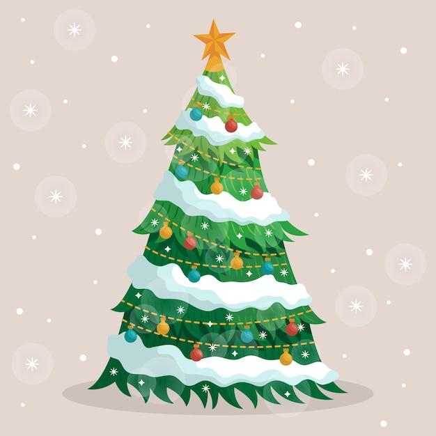 Vector arbol de navidad 2d