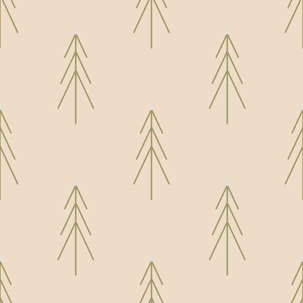 Árbol Navidad Boho Patrones Sin Fisuras Fondo Abstracto Moderno Feliz Navidad