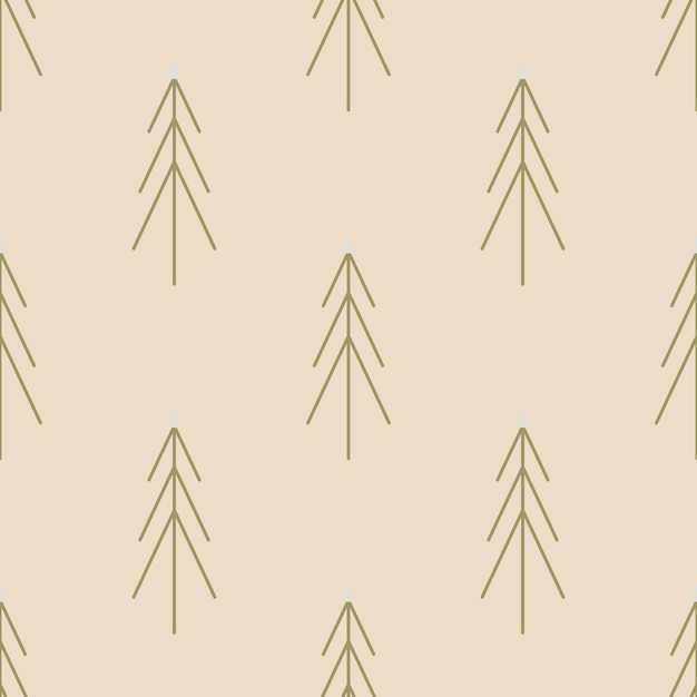 Vector Árbol navidad boho patrones sin fisuras fondo abstracto moderno feliz navidad