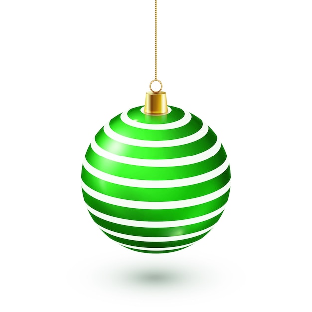 Árbol de Navidad bola verde brillante decoración de año nuevo temporada de invierno diciembre vacaciones regalo de saludo