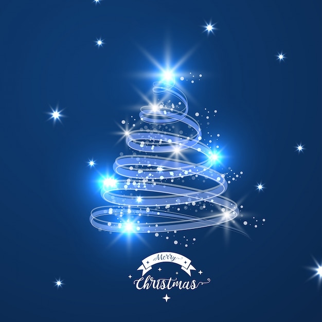 El árbol de Navidad brillante