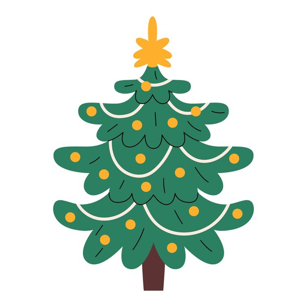 Árbol de Navidad decorado