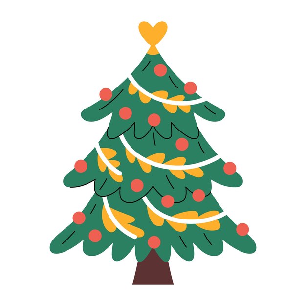 Árbol de Navidad decorado